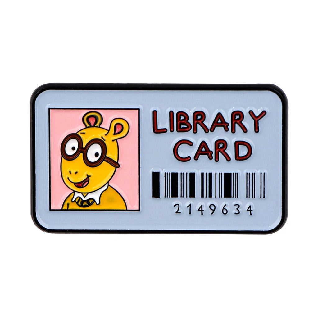 Library Card Pin