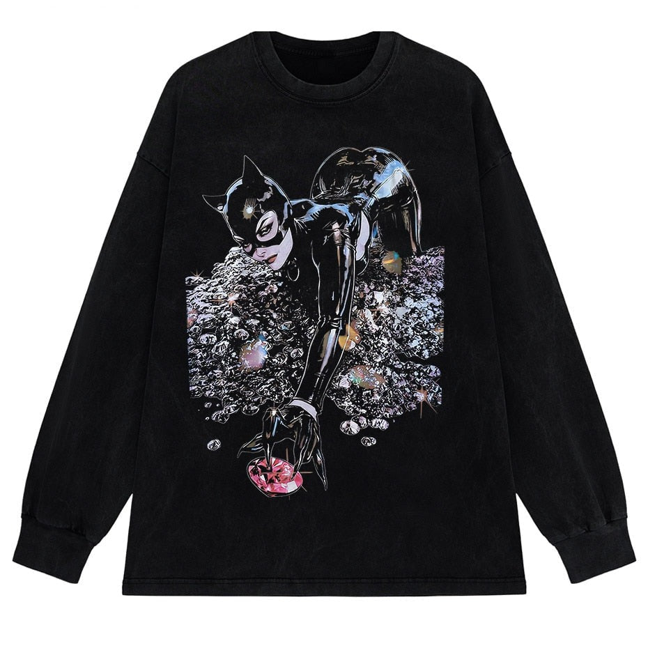 Oversized Bat Woman Tee