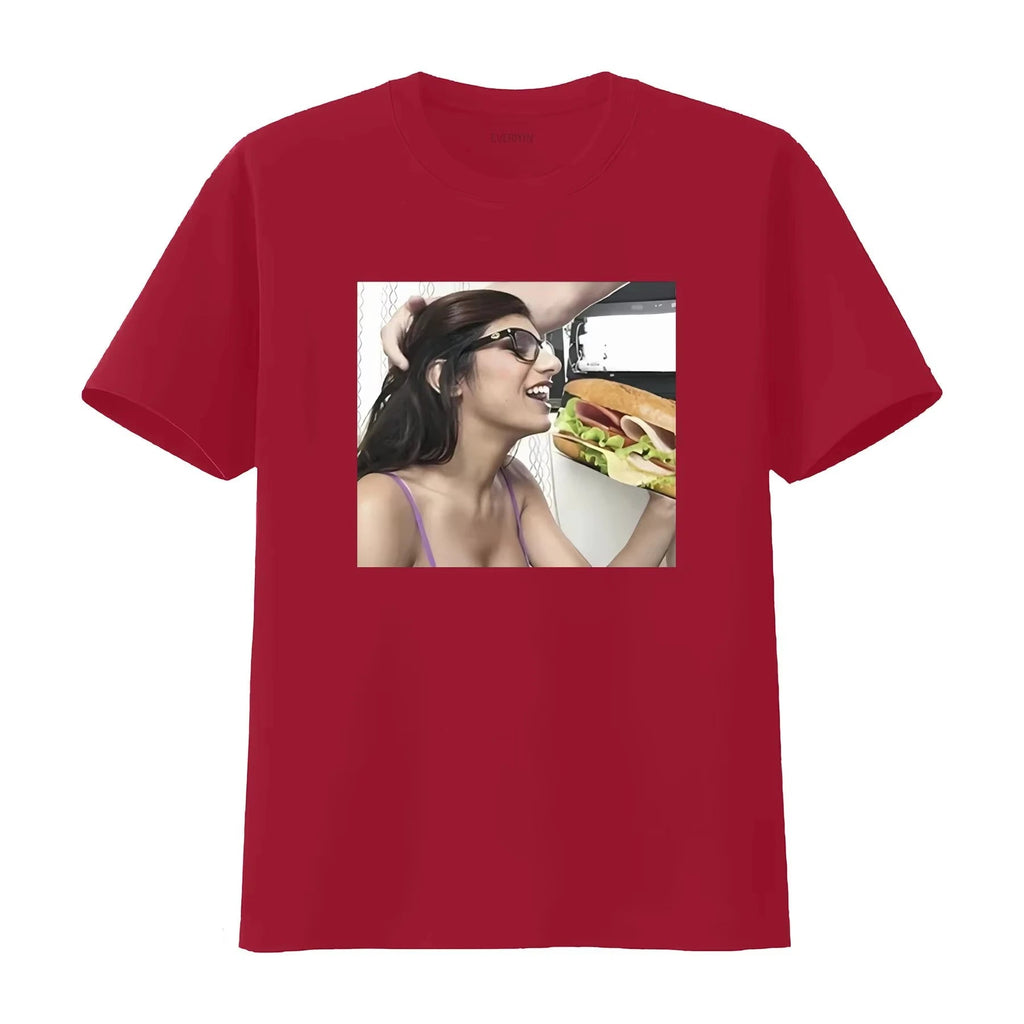 LIMITED Mia Khalifa Eating Sandwich Tee