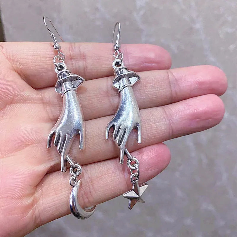Moon And Stars Earrings