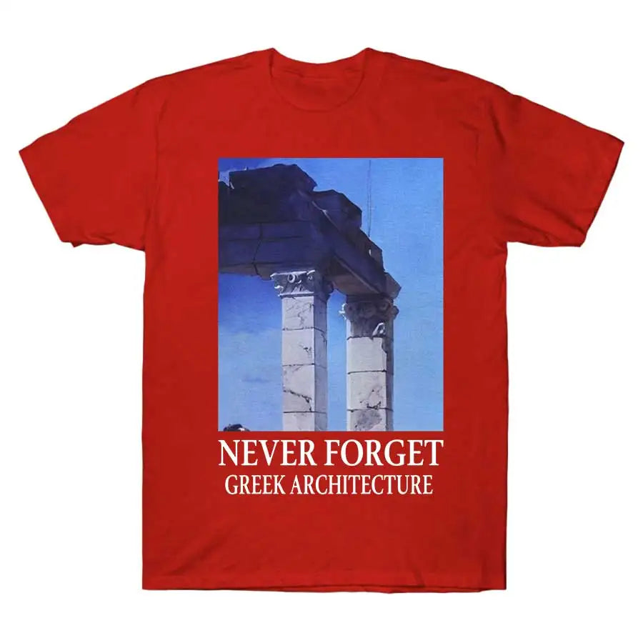 NEVER FORGET GREEK ARCHITECTURE 911 Tee