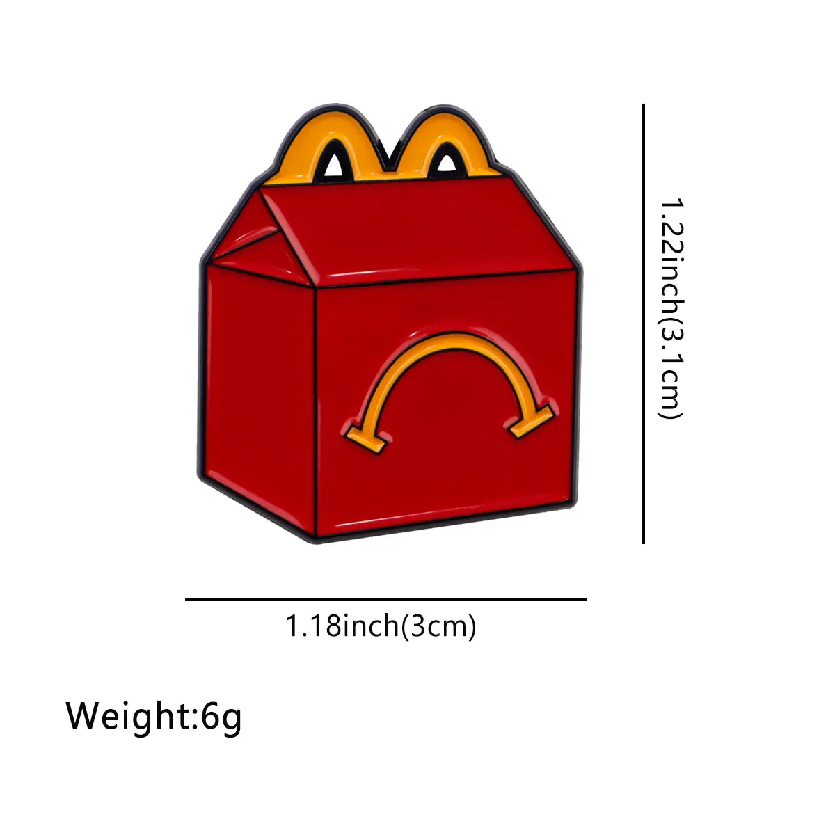 Sad Happy Meal Pin