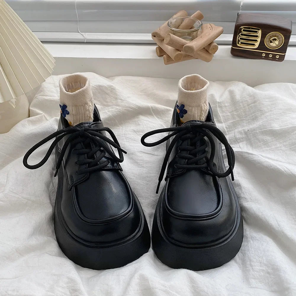 Low Top Leather Boots