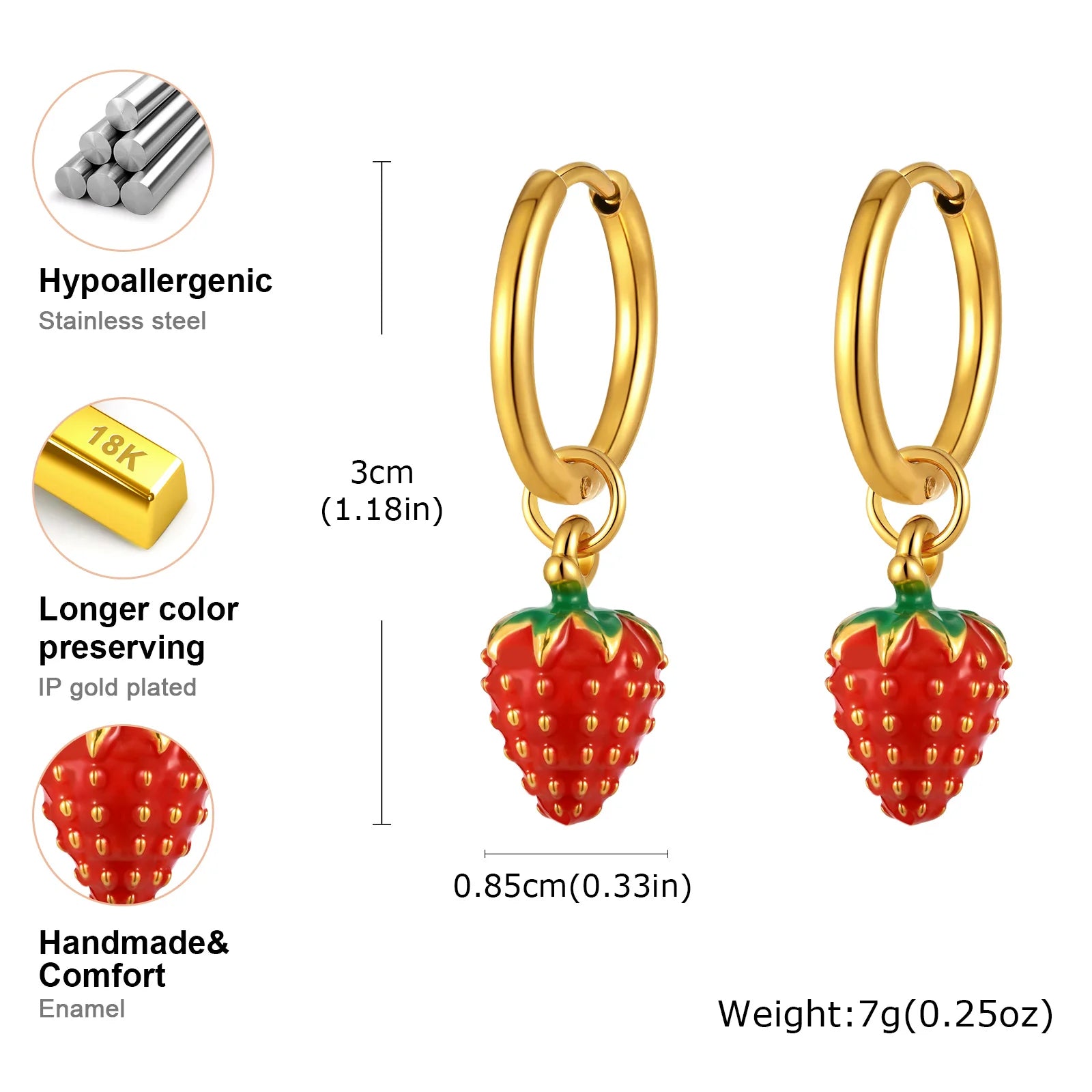 Strawberry Earrings
