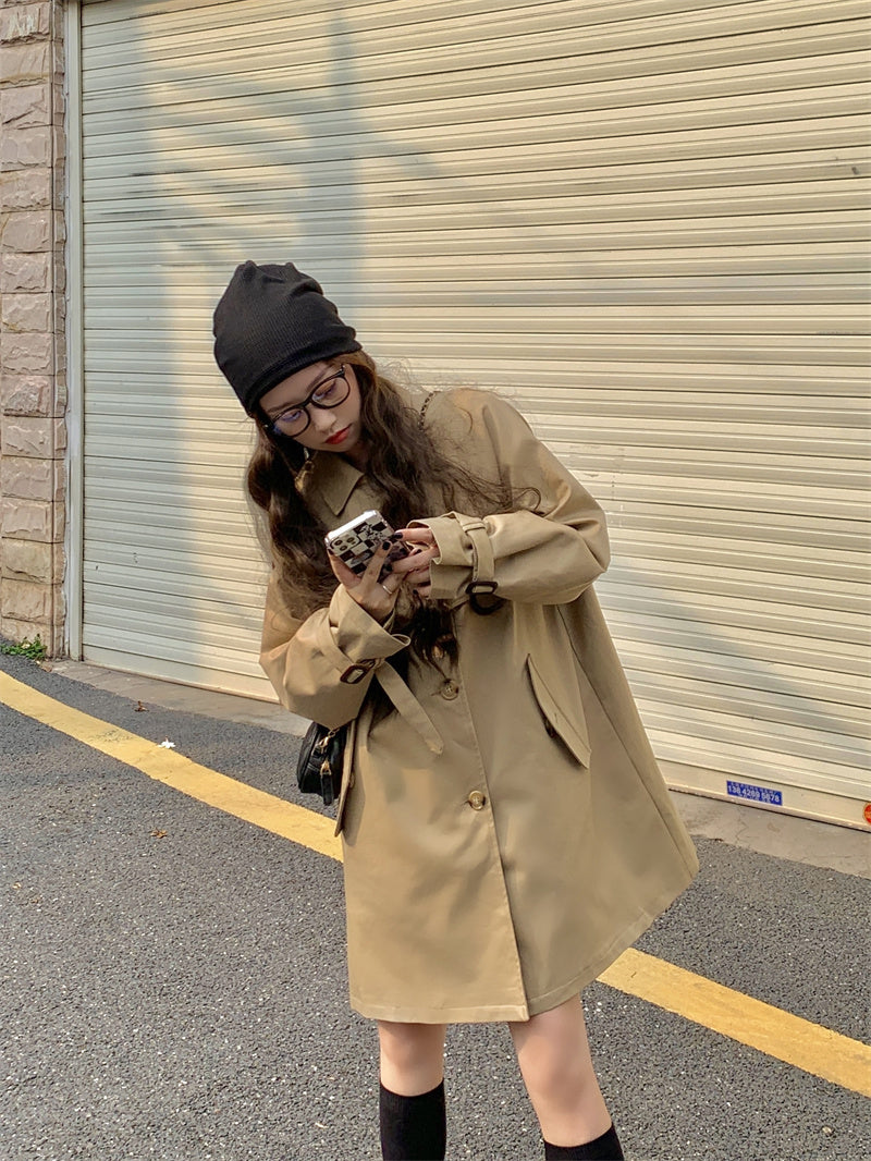 Safari Khaki Trench Coat