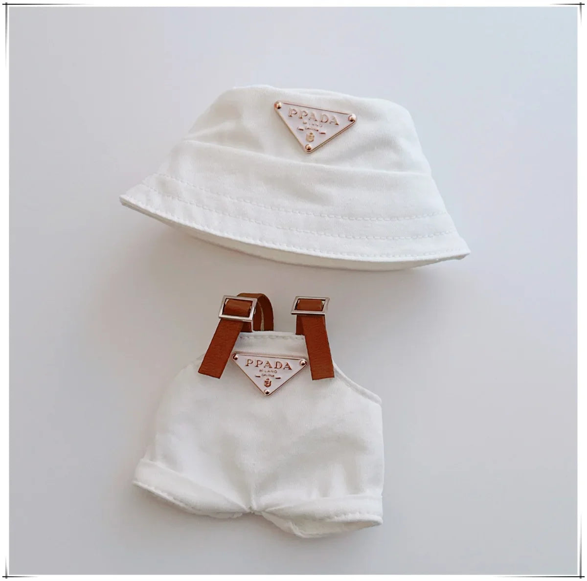 17 cm mini LABUBU Prada Clothes (Doll Not Included)