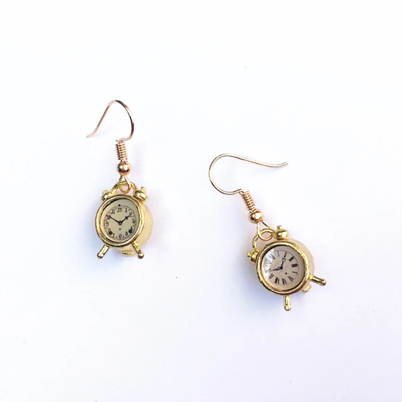 Retro Alarm Clock Earrings
