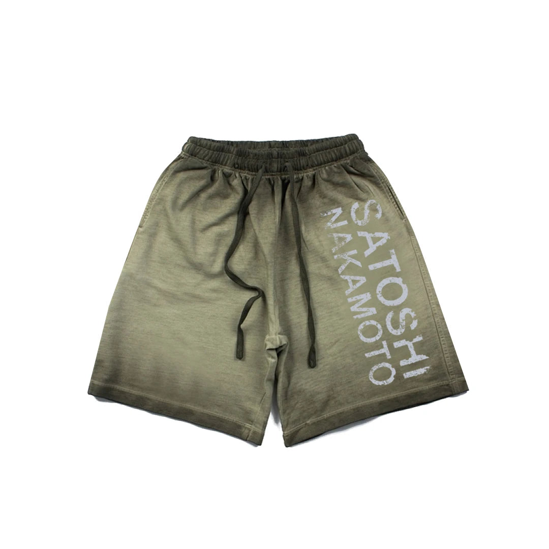 SATOSHI Nakamoto Washed Cotton Shorts