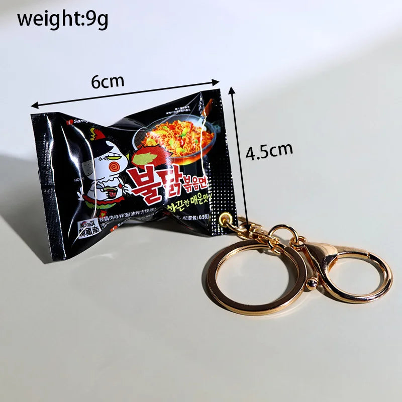 Instant Ramen Noodles Keychain