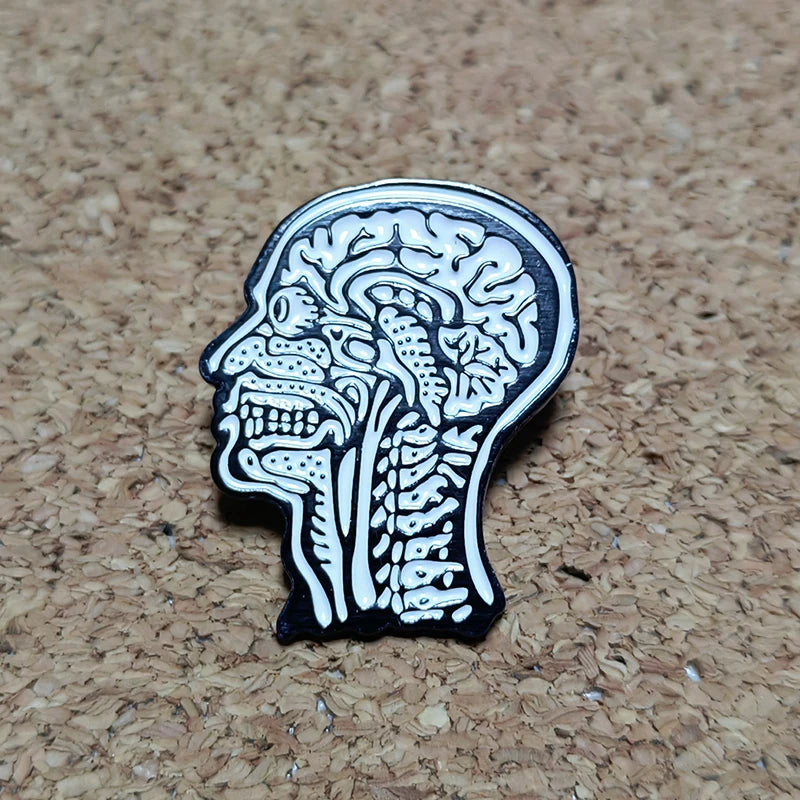 Anatomical Human Head Pin