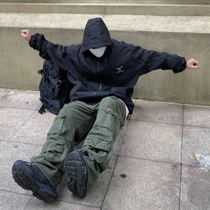 Loose Multi Pocket Cargo Trousers