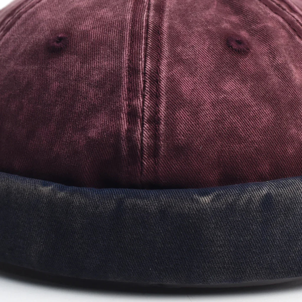 Washed Docker Brimless Cap