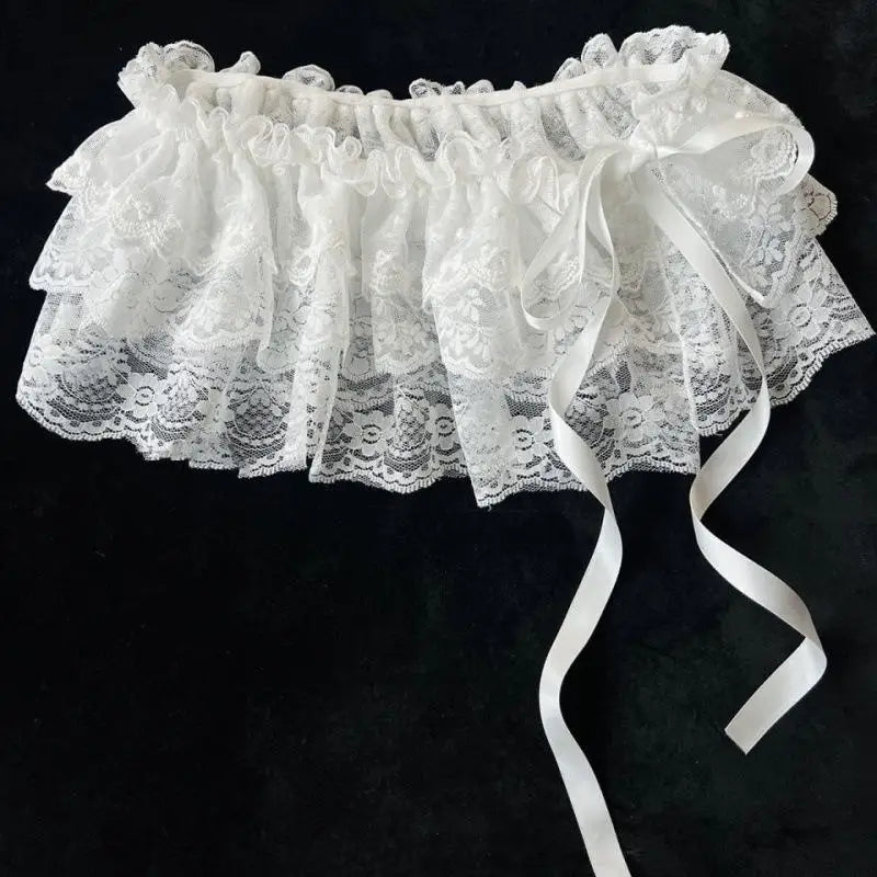 Unique Laced Layered Skirt
