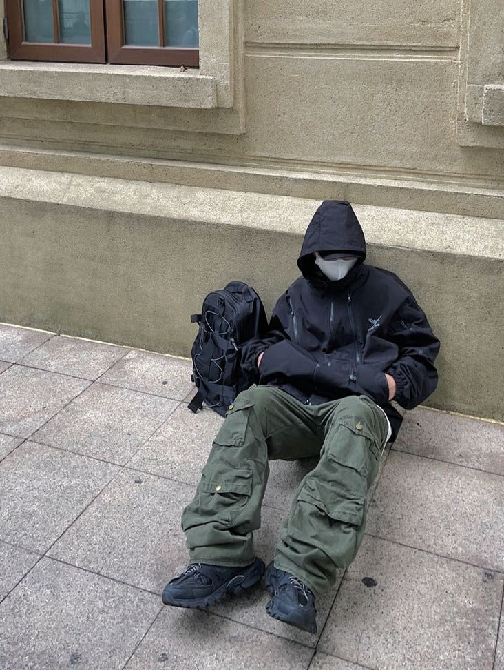Loose Multi Pocket Cargo Trousers