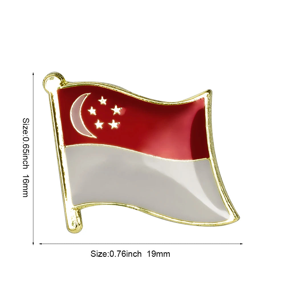 Countries Flag Lapel Pin