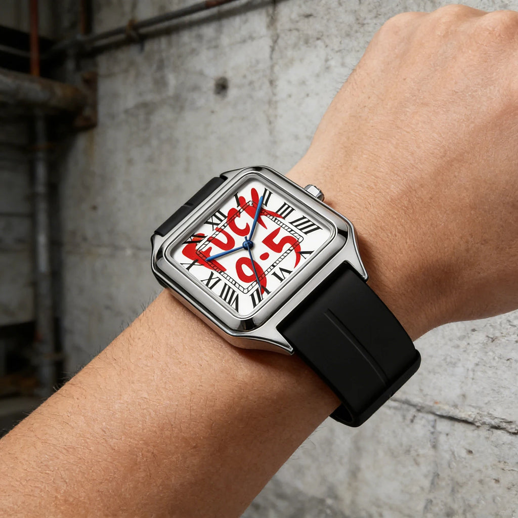 Fuck 9-5 Stainless Steel Quartz Watch