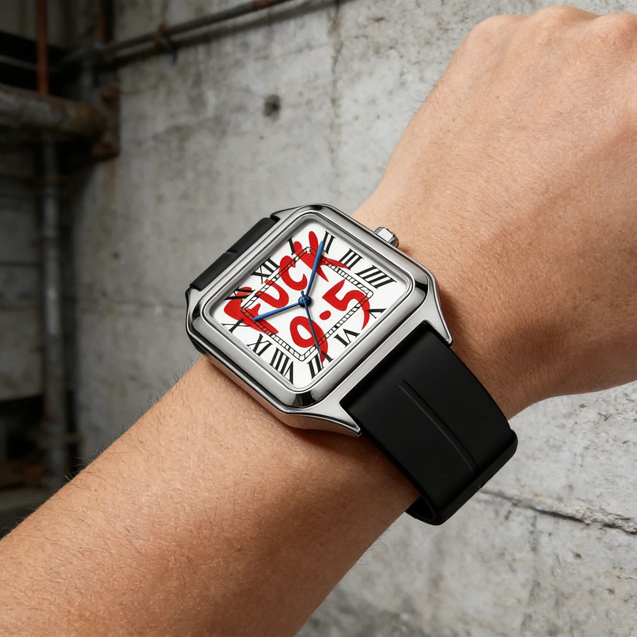 Fuck 9-5 Stainless Steel Quartz Watch