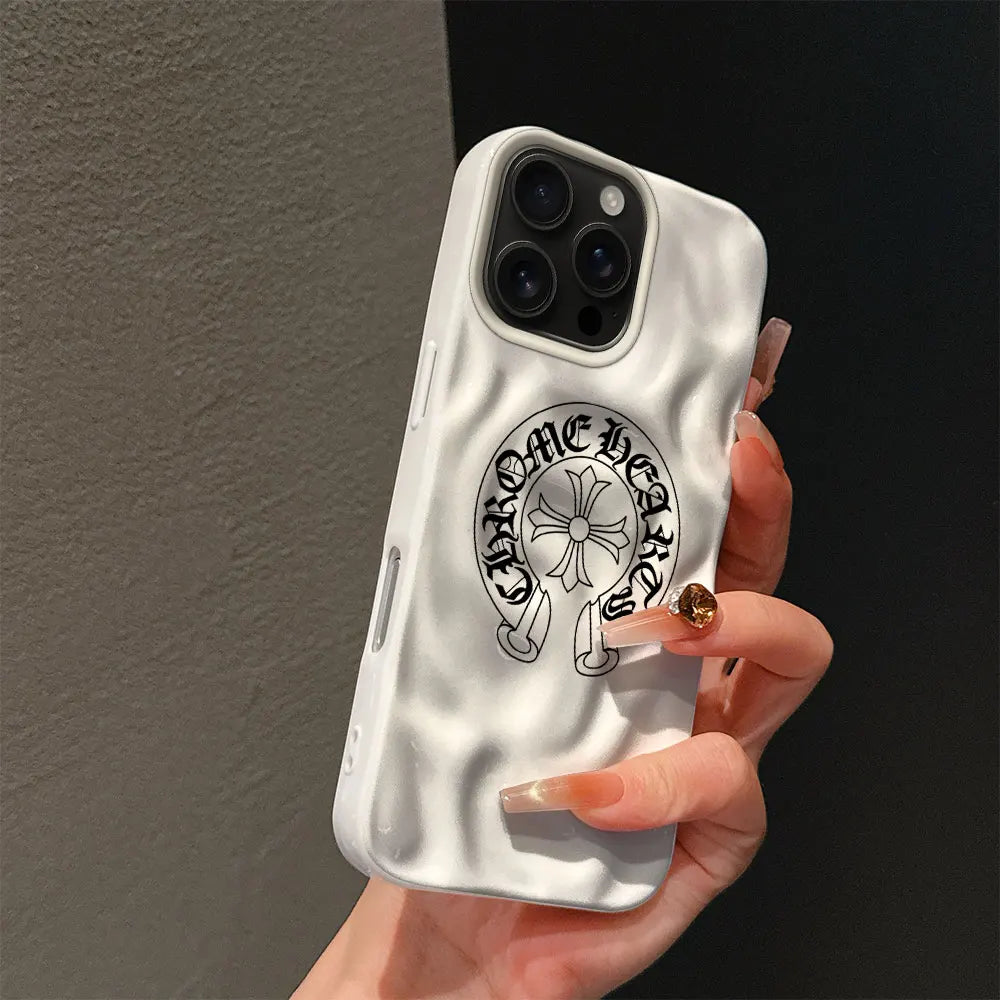 Chrome Cross Emblem iPhone Case