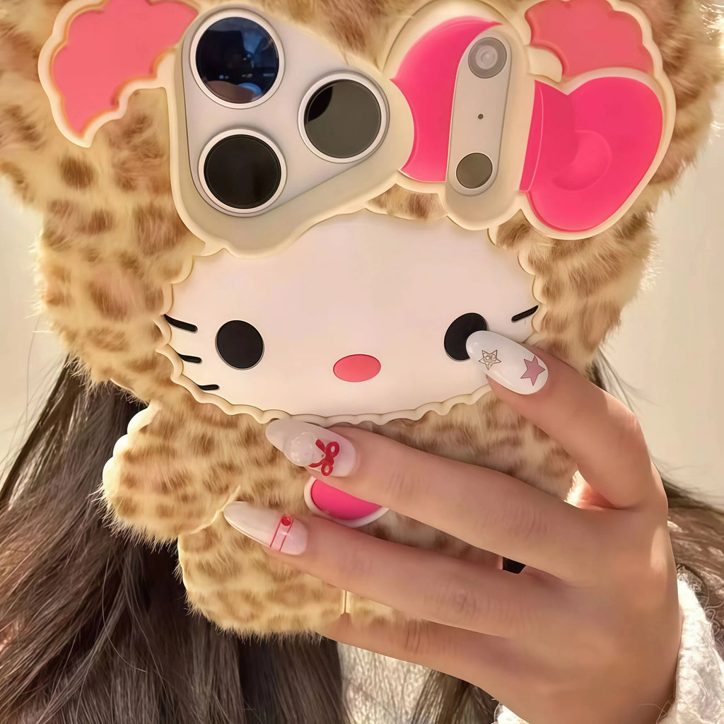Leopard Hello Kitty iPhone Case