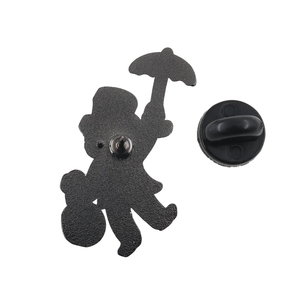 Monopoly Man Holding Money Bag Enamel Pin