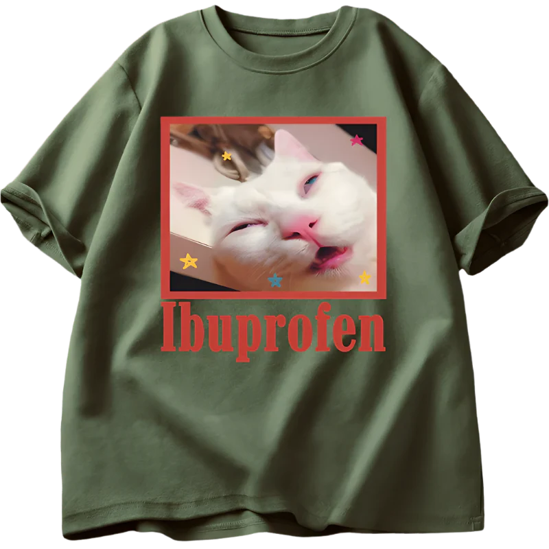 Ibuprofen Cat Tee