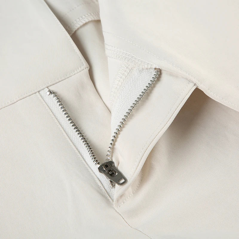 Y2K Khaki Wide Leg Trousers
