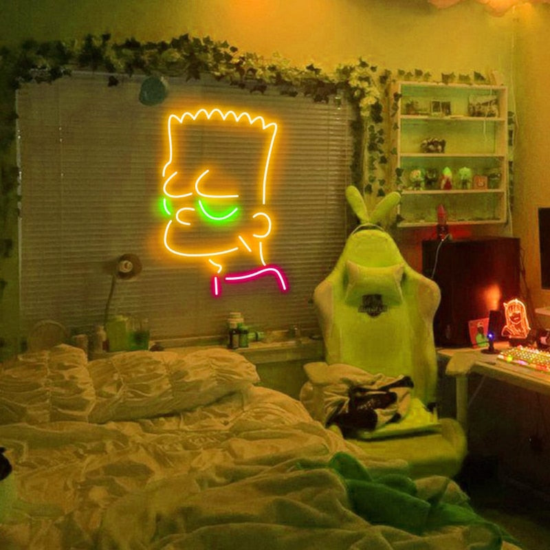 Bart Simpson Neon Light