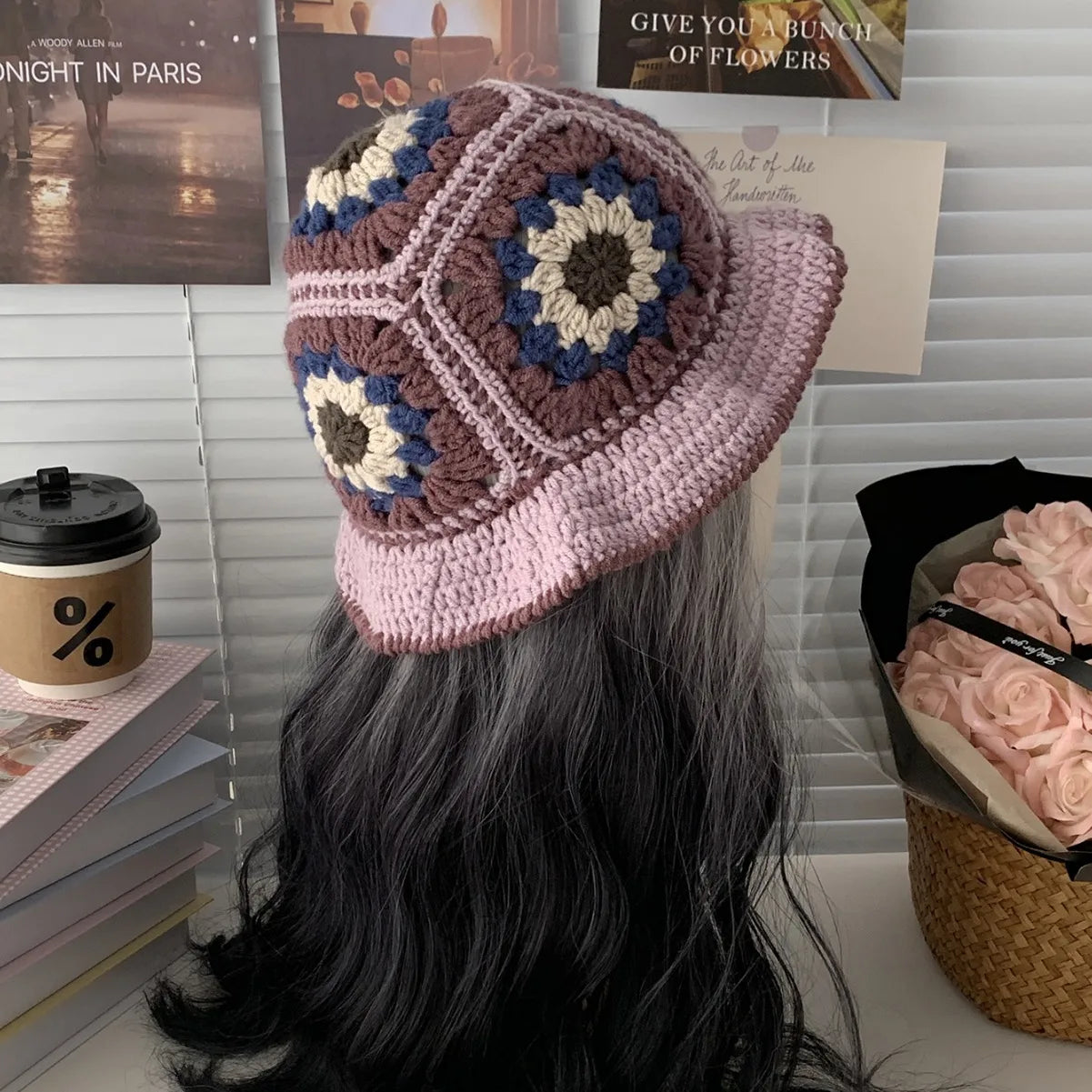 Handmade Crochet Flower Hat