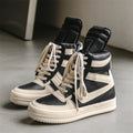 High-Top Leather Sneakers