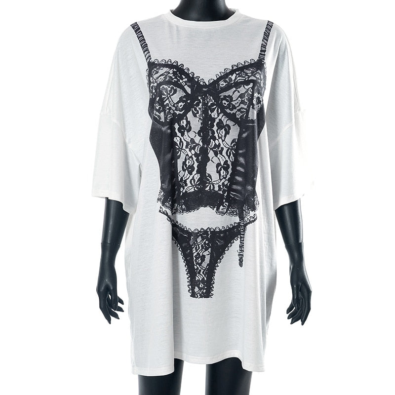 Lingerie Oversized Tee