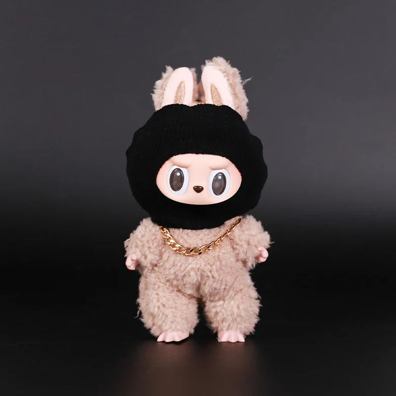 Labubu Clothes: Ski Mask and Chain