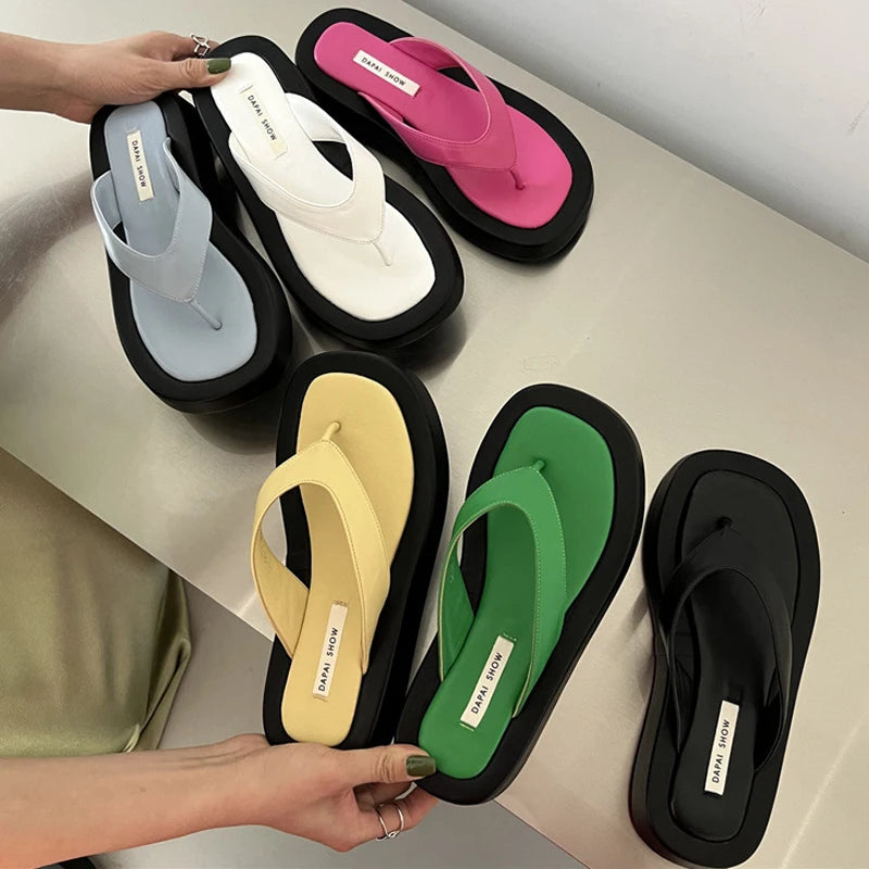 Thick sole flip flops (Super High Quality)