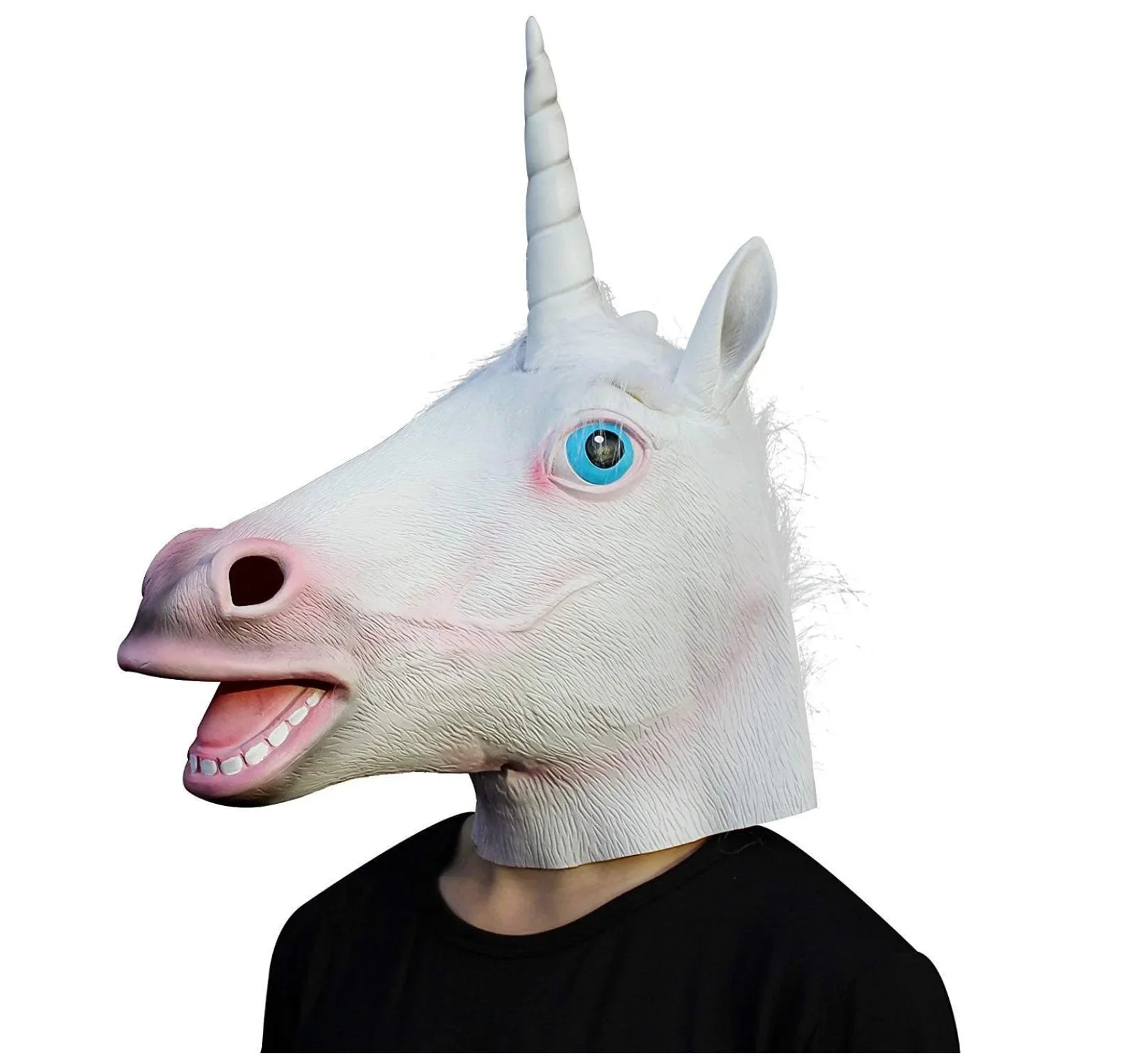 Unicorn Rubber Horse Mask