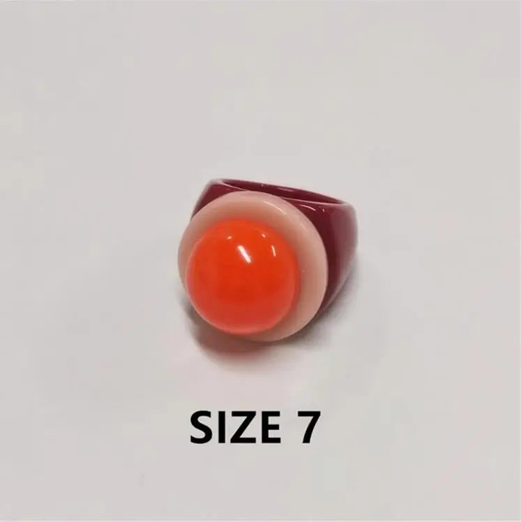 Bubble Round Acrylic Rings