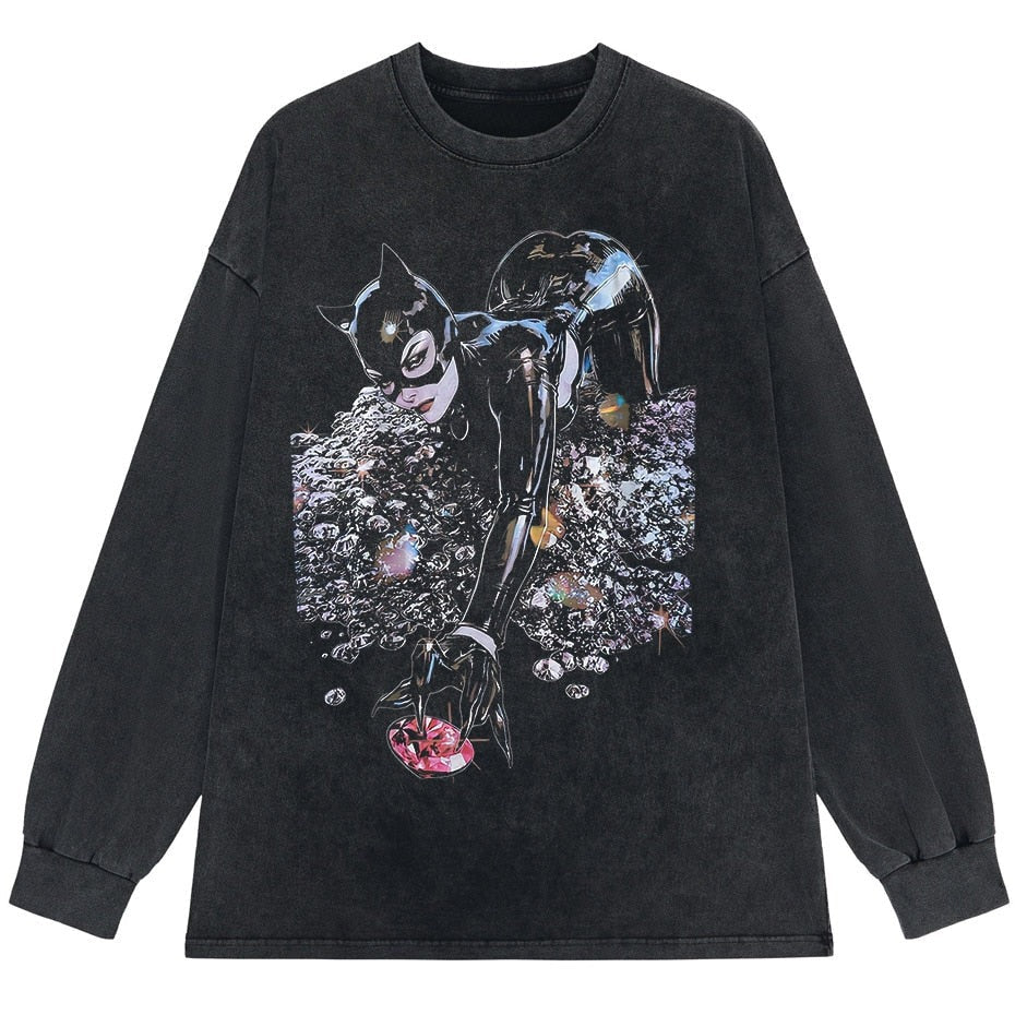 Oversized Bat Woman Tee