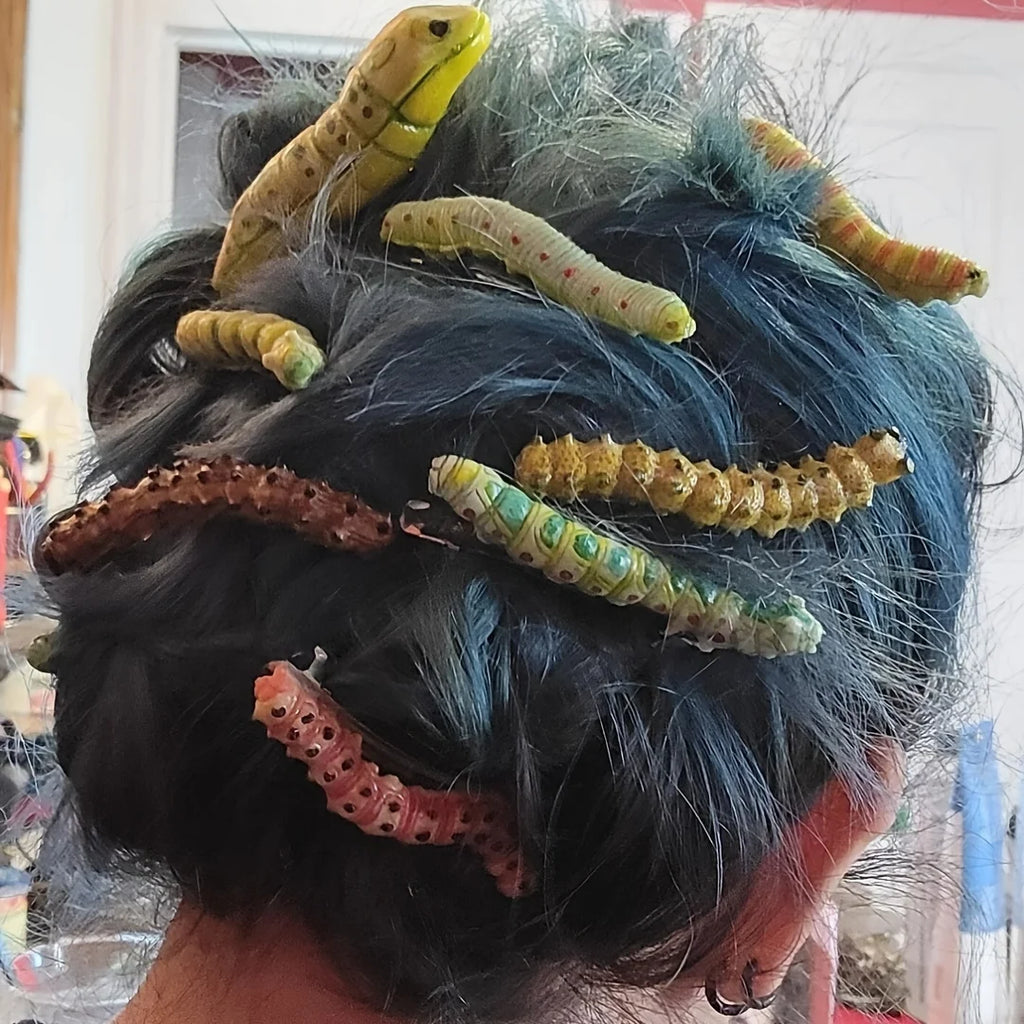 6pcs Caterpillar Hair Clips