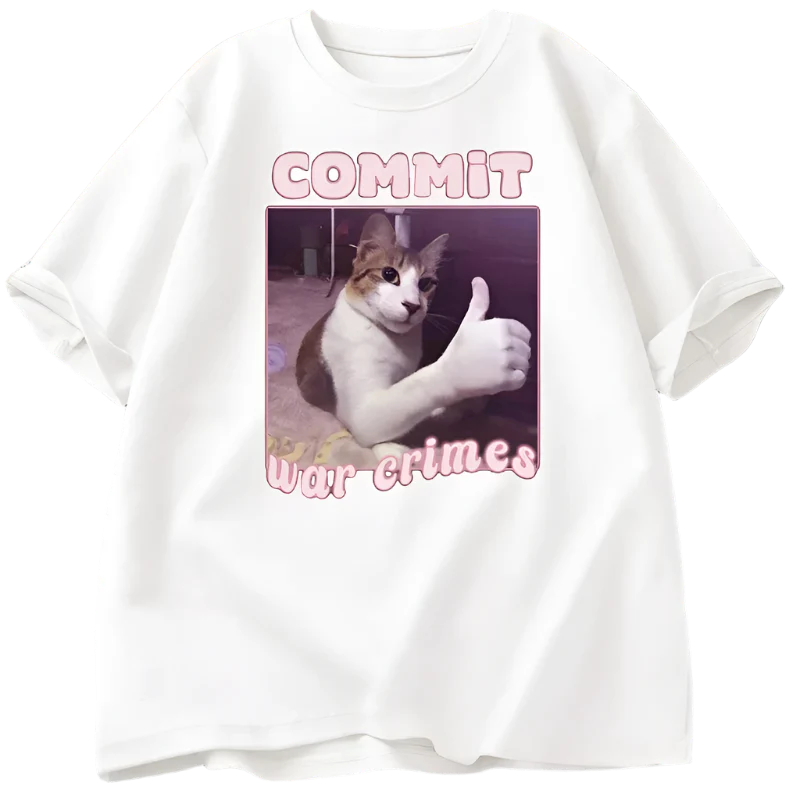 Committing War Crimes Cat Tee