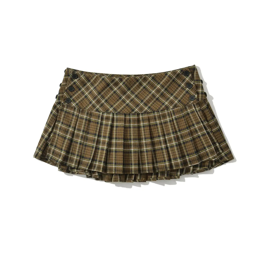 Korean Mini Plaid Skirts