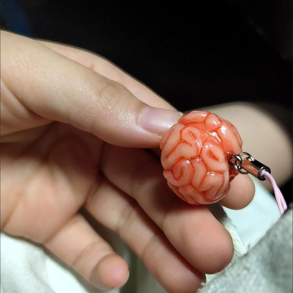 Small Smooth Brain Pendant Charms