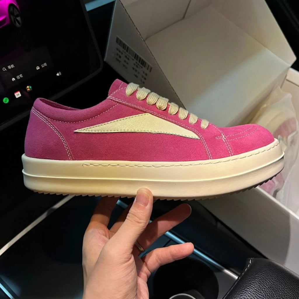 Cow Suede Leather Low Top Owens Sneakers