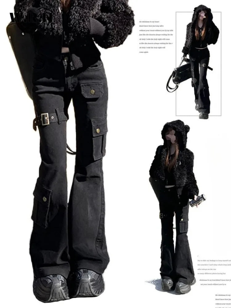 Gothic Dark Style Slim Jeans