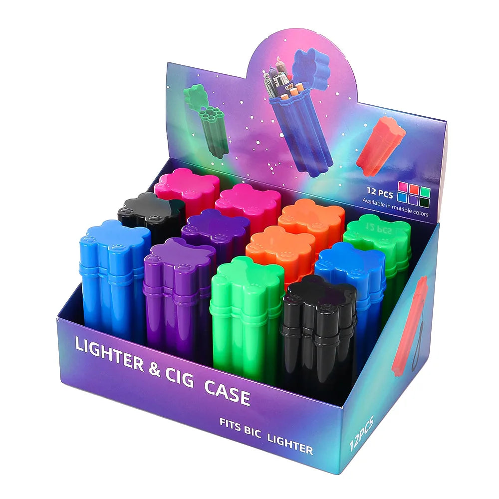 Six-Hole Lighter and Cigarette Waterproof Storage Tube