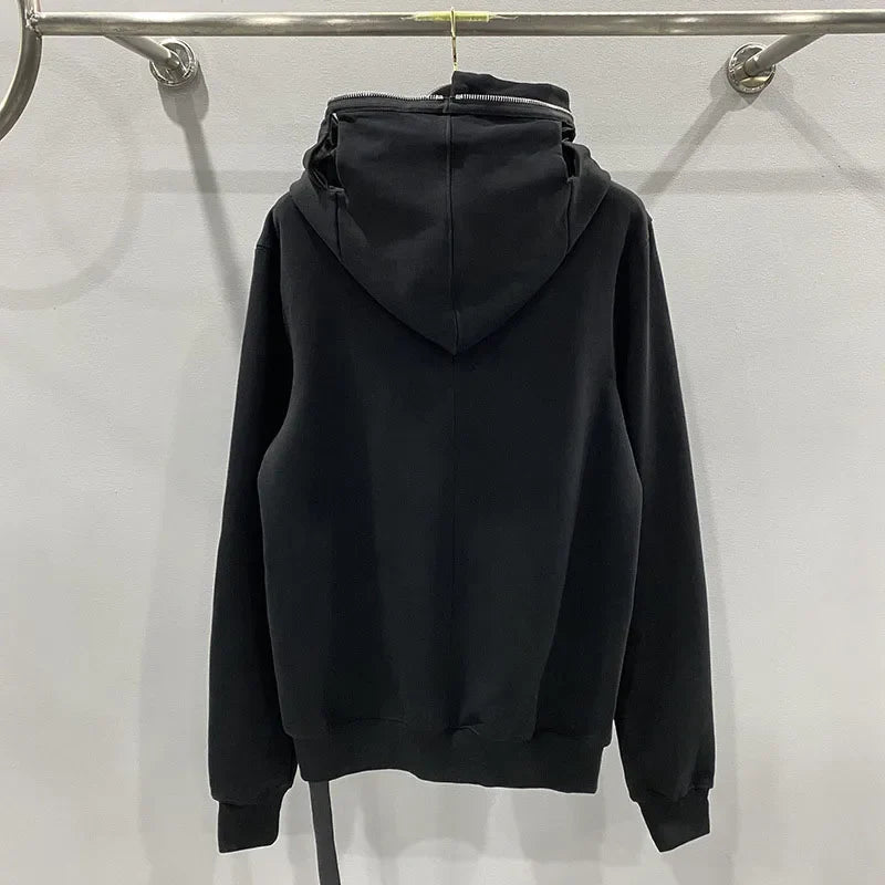 Full Zip Up 4 Hole Hoodie