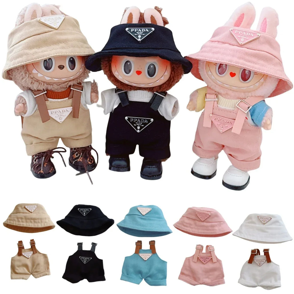 17 cm mini LABUBU Prada Clothes (Doll Not Included)