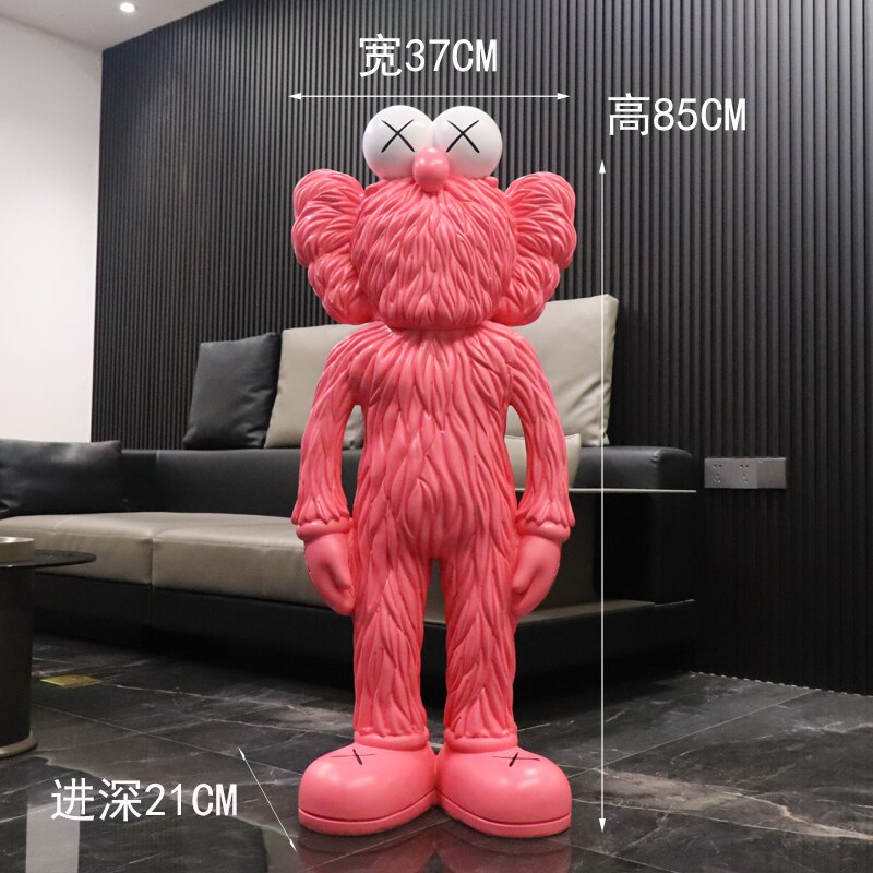 Dead Hairy Kaws Sculpture