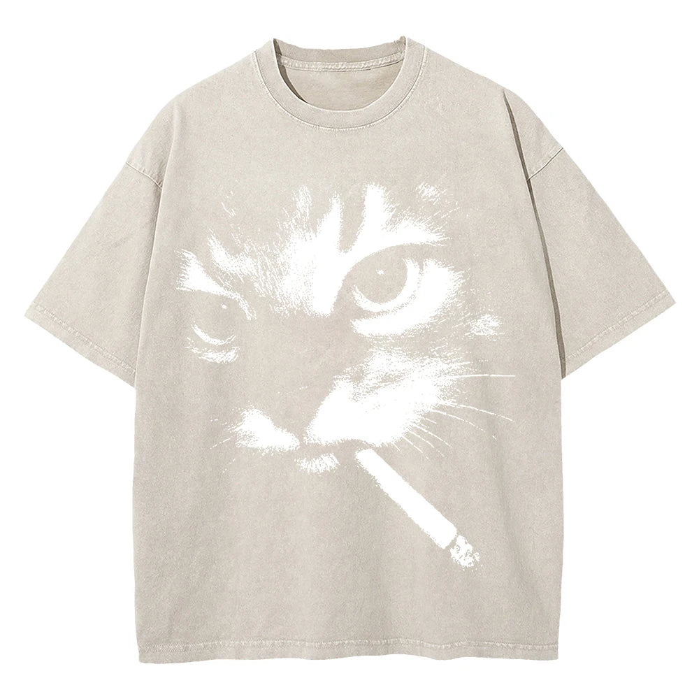 Cat Cigarette Tee