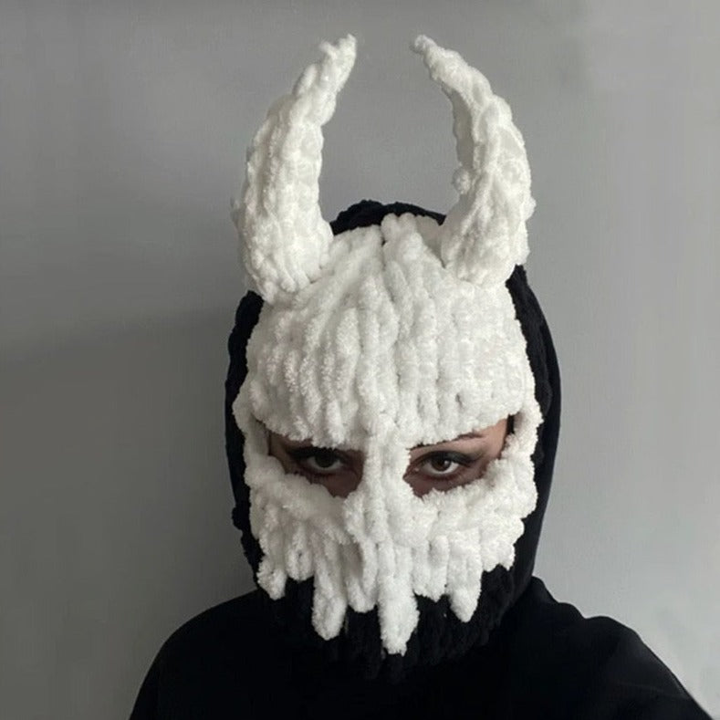 Knitted Devil Balaclava