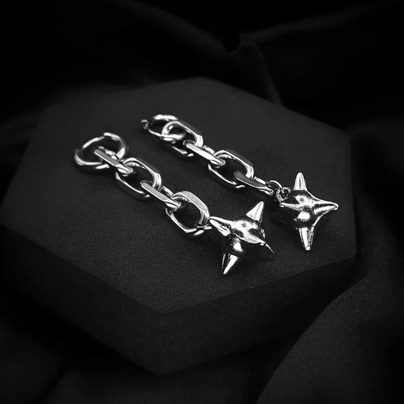 Dangly Spike Ball Earring