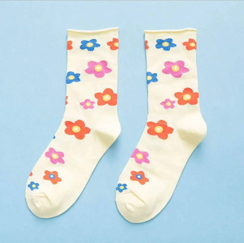 Japanese Flower Socks