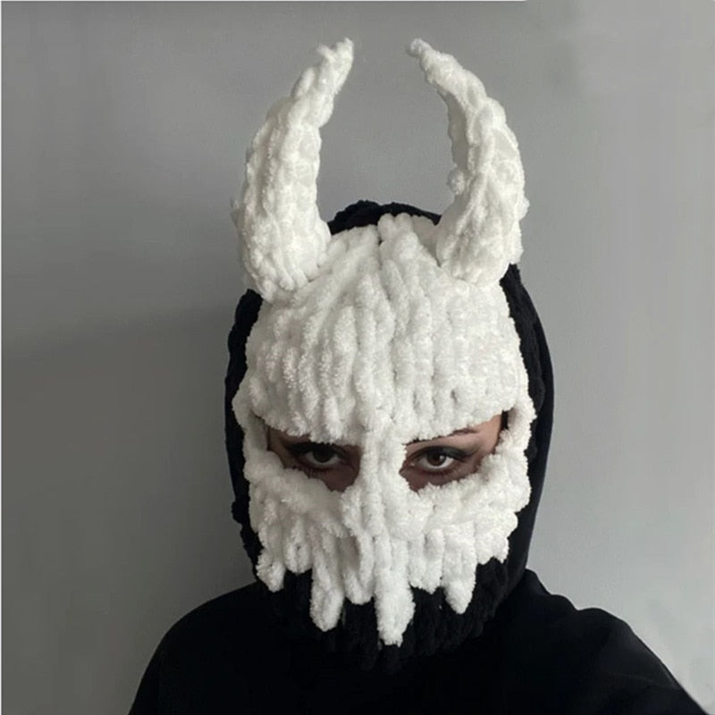 Knitted Devil Balaclava